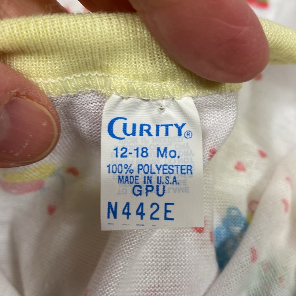 NWT vintage curity unisex, gender neutral, bears, balloons ands hearts 12/18m - Picture 7 of 7